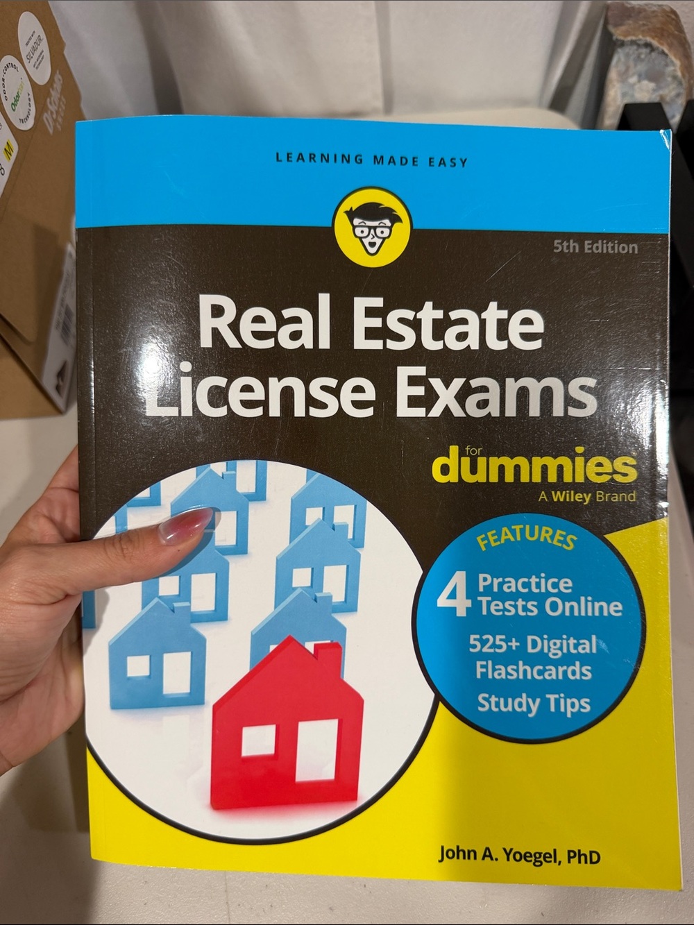 Real Estate License Exams for Dummies — Blue, Red & Yellow Cover